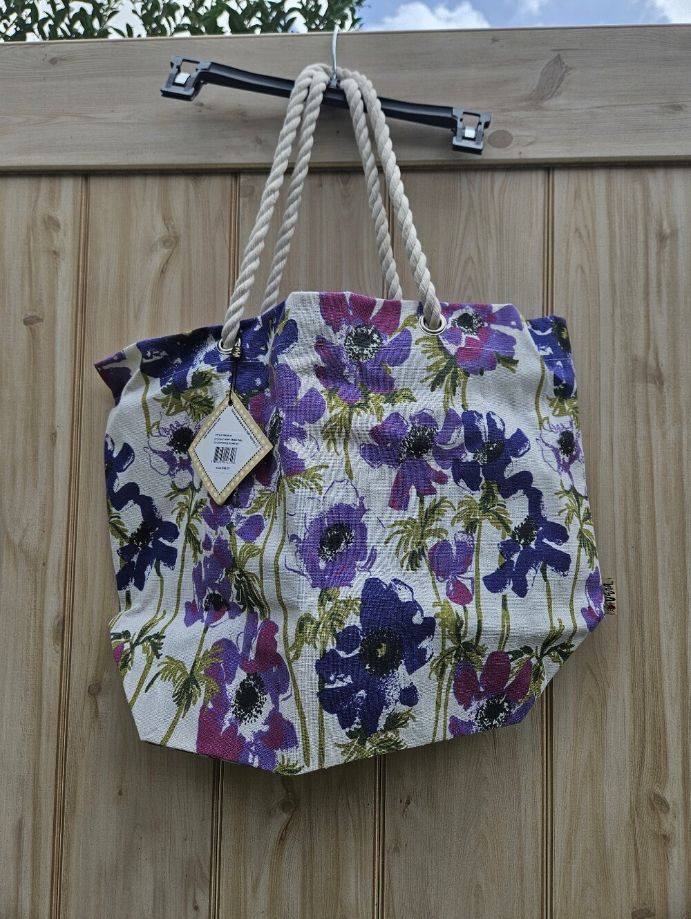 Vera Poppy Canvas Tote